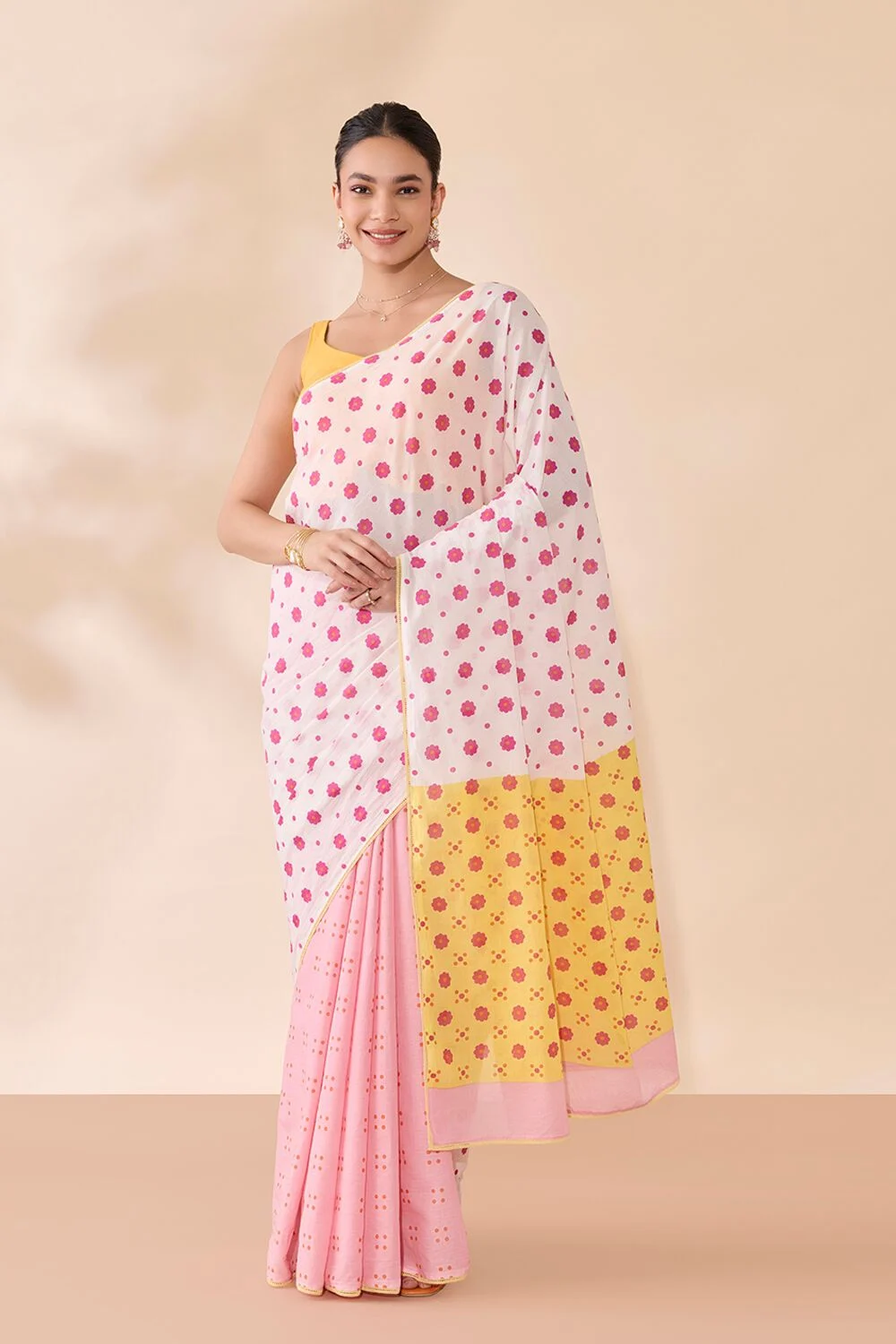 Cotton Saree with Fine Texture